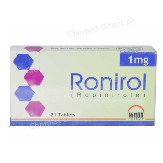 Ronirol 1mg Tablet Ropinirole Anti-Parkinsonism Hilton Pharma