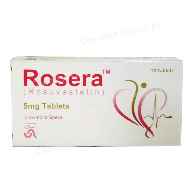 Rosera 5mg Tablet Sami Pharmaceuticals Rosuvastatin Statins