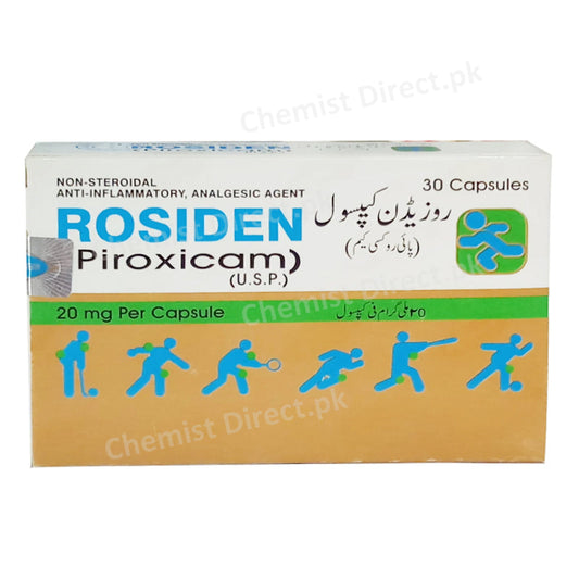 Rosiden 20mg Tablet Piroxicam Nsaid Medisure Pharma