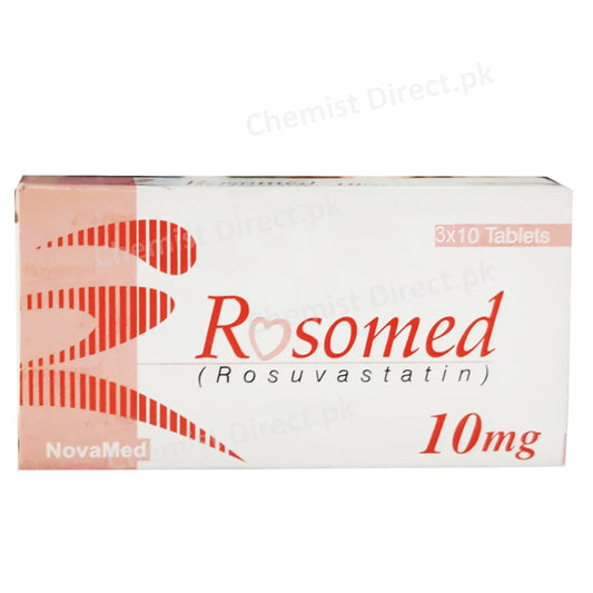 Rosomed 10mg Tablet Rosuvastatin NovaMed pharma