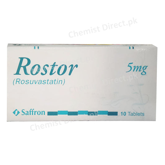 Rostor 5mg  Tablet Saffron Pharmaceuticals Pvt_ Ltd Statins Rosuvastatin