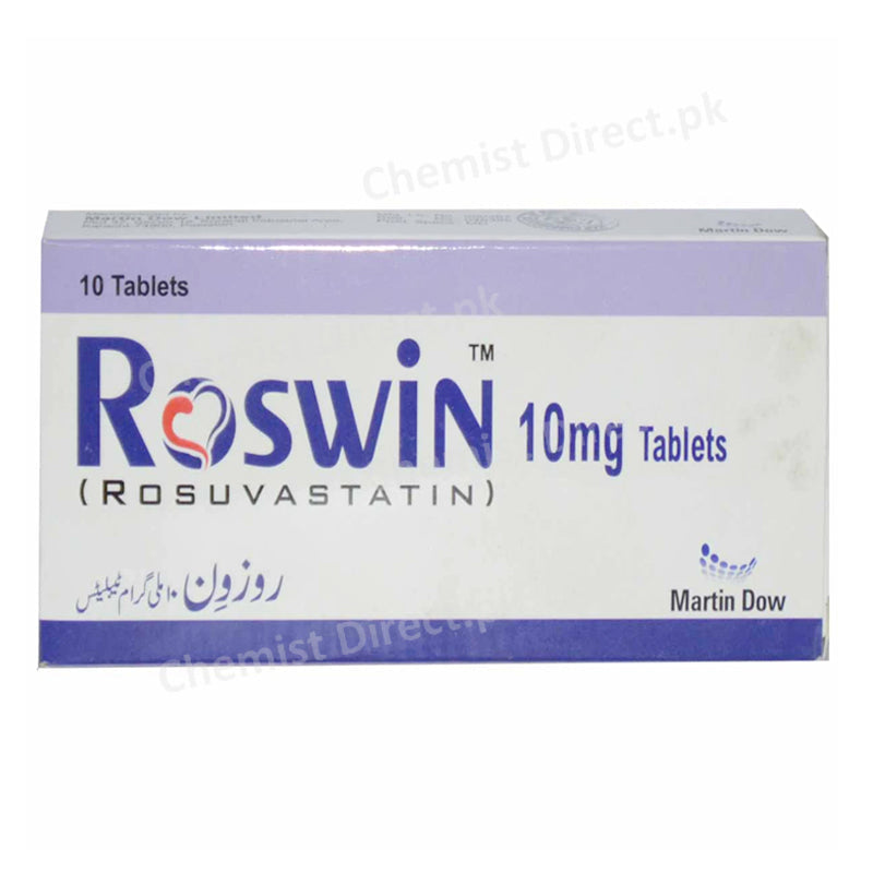 Roswin 10mg Tablet Martin Dow Pharmaceutical Limited Statins Rosuvastatin