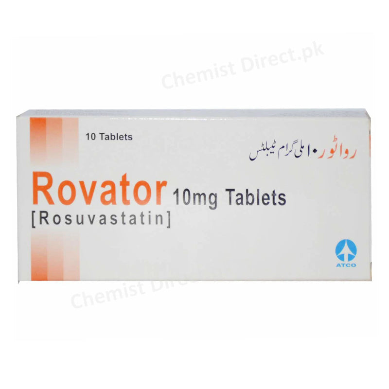 Rovator 10mg Tablet Atco Laboratories Pvt Ltd Statins Rosuvastatin