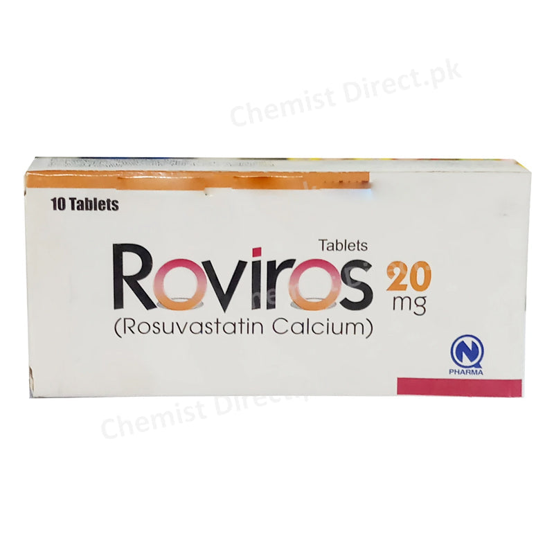 Roviros 20mg Tablet Nabiqasim Industries Pvt_ ltd Statins Rosuvastatin