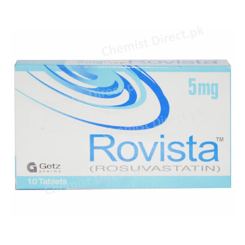 Rovista 5mg Tablet Rosuvastatin Statins Getz Pharma