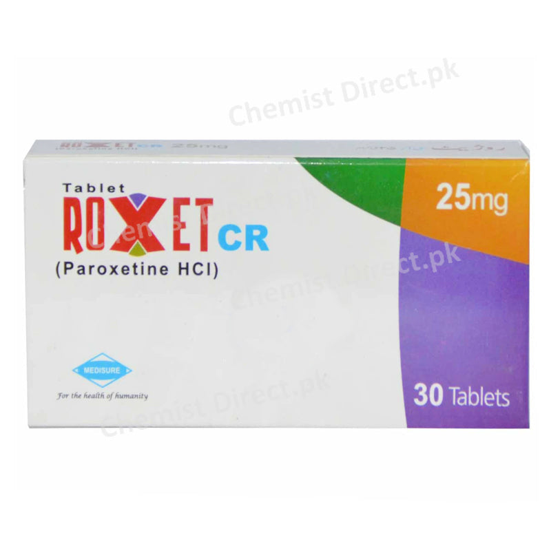 Roxet CR 25mg Tablet Medisure Pharma Paroxetine