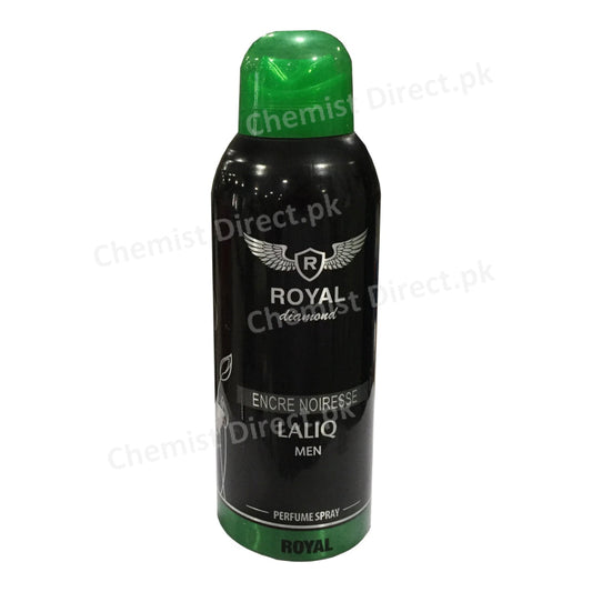 Royal Diamond Encre Noiresse Laliq Men Perfume Spray 200Ml Personal Care