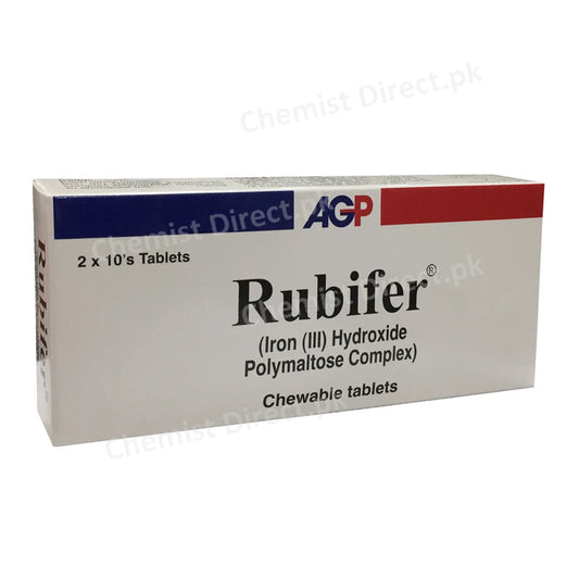 Rubifer Chewable Tablet AGP Pharma Anti-Anemic Iron (III) hydroxide polymaltose complex