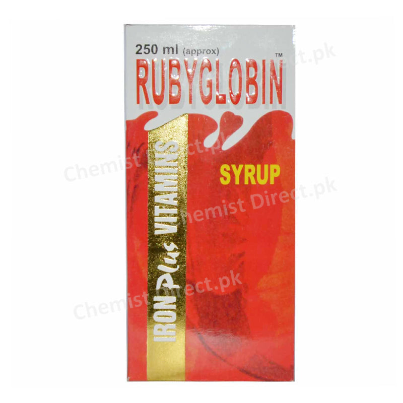 Rubyglobin Syrup 250ml Iron Plus Vitamin Semos Pharmaceuticals