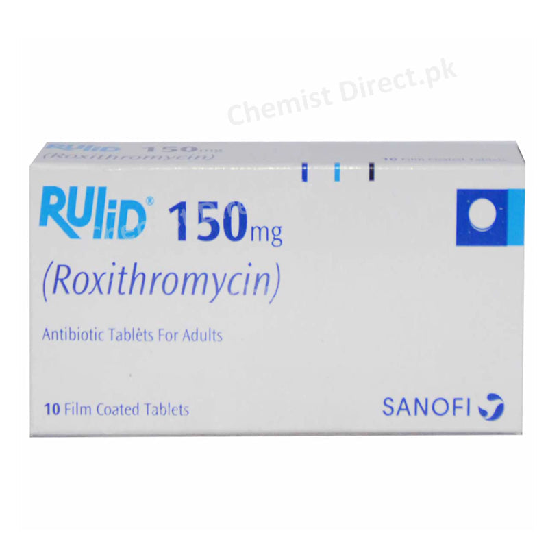 Rulid 150mg Tablet Roxithromycin Sanofi Avents Antibiotic