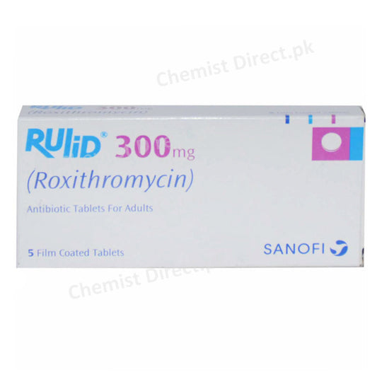 Rulid 300mg Tablet Roxithromycin Sanofi Avents Antibiotic