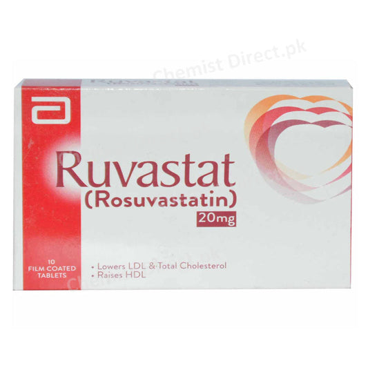 Ruvastat 20mg Tablet Rosuvastatin Statins Abbott laboratories