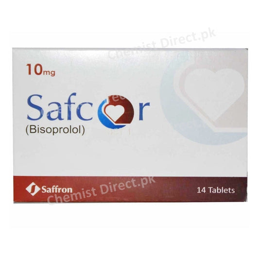 Safcor 10mg Tablet Saffron Pharmaceuticals Company Anti    Bisoprolo