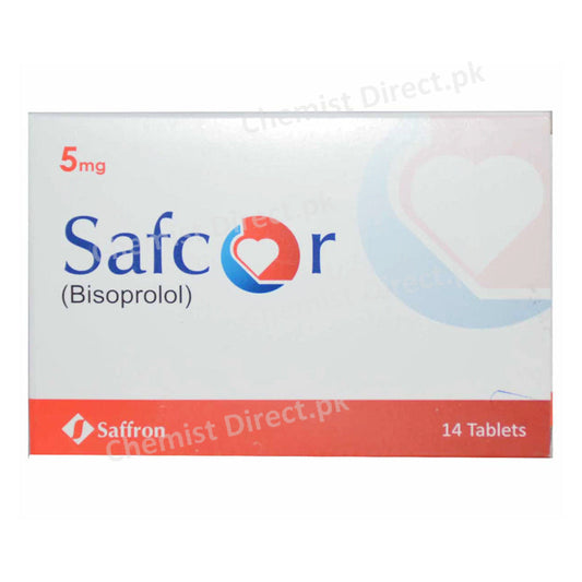 Safcor 5mg Tablet Saffron Pharmaceuticals Company Anti Hypertensive Bisoprolol