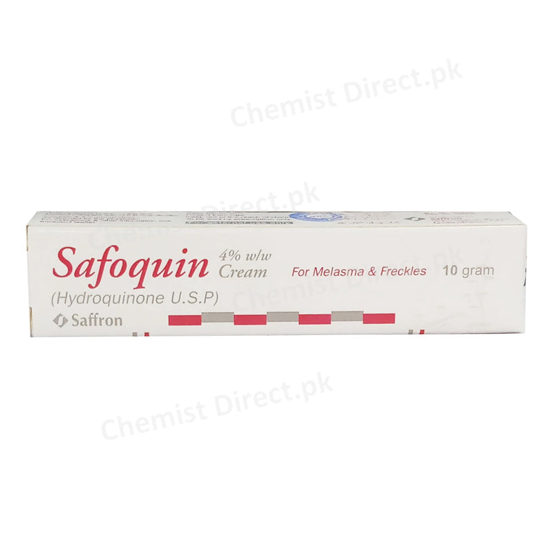 Safoquin 4_ Cream Saffron Pharmaceuticals Pvt_ Ltd. Dipigmenting Agent Hydroquinone