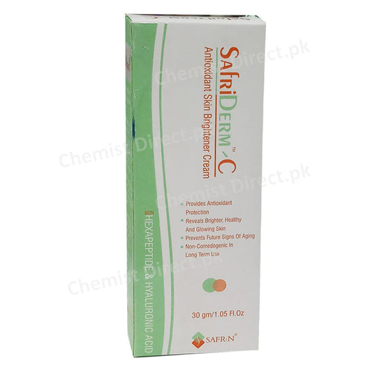 Safriderm C Cream Safrin Pharma Antioxidant Skin Brightening Cream