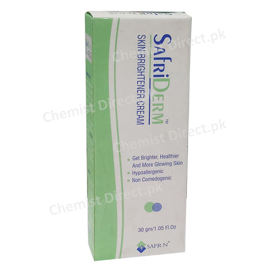 Safri Derm Cream 30gm Safrin Pharma Skin Brightening Cream