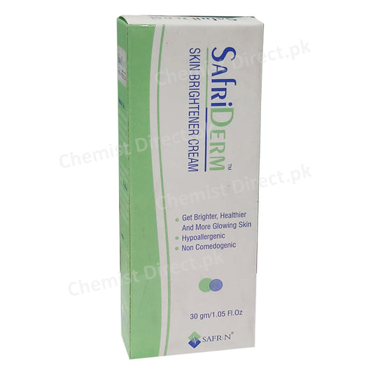 Safri Derm Cream 30gm Safrin Pharma Skin Brightening Cream