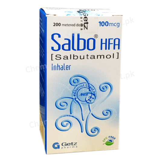 Salbo Hfa 100mcg Inhaler Getz Pharma Pakistan Pvt_ Ltd B2 Stimulant Salbutamol
