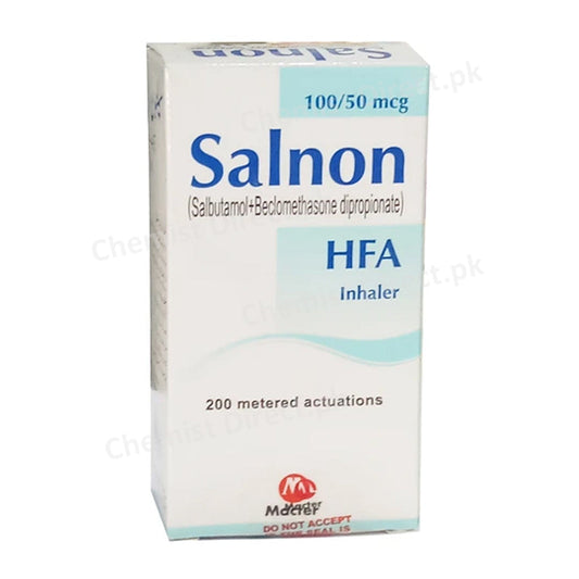 Salnon HFA Inhaler Salbutamol + Beclomethasone Dipropionate Macter International