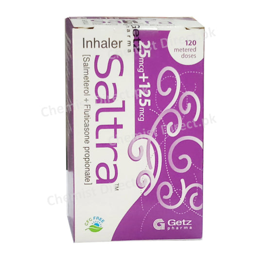 Saltra 25mg+125mg Salmeterol + Fluticasone Propionate Getz Pharma