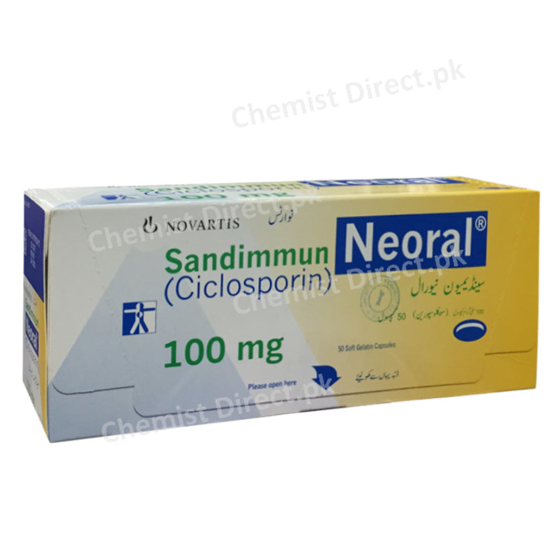 Sandimmun neoral 100mg SoftGel Capsule – ChemistDirect.pk