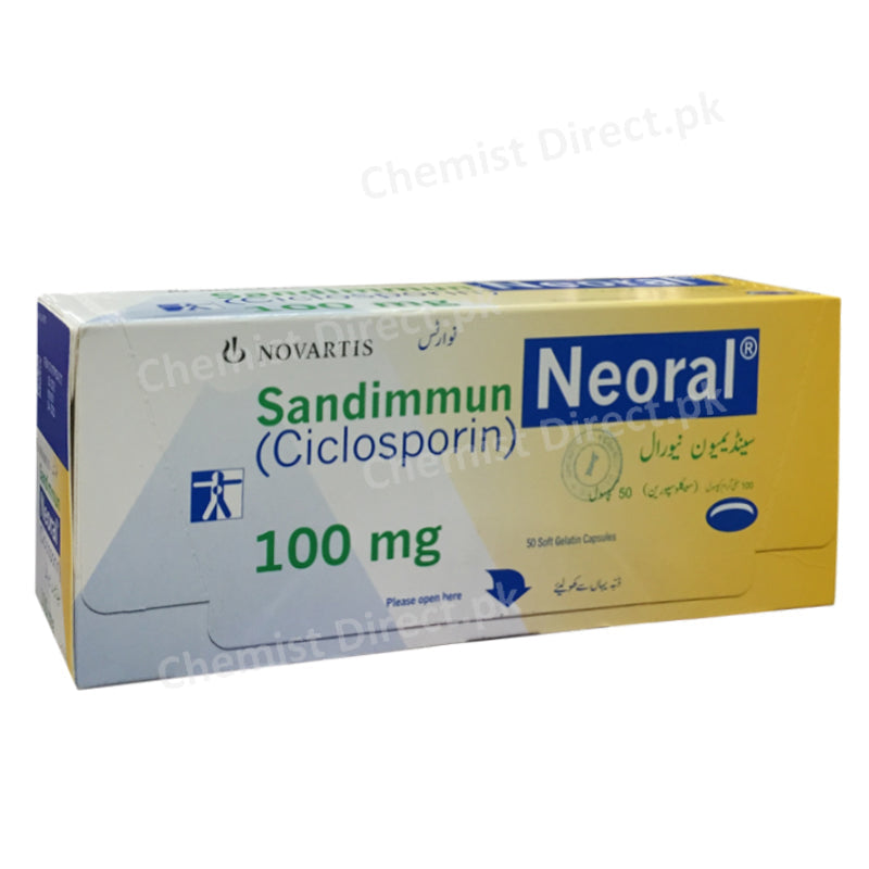 Sandimmun Neoral Ciclospotin 100mg Novartis Pharma