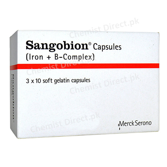  Sangobion Capsule Martin Dow Pharmaceuticals Anti-Anemic Iron + B-Complex