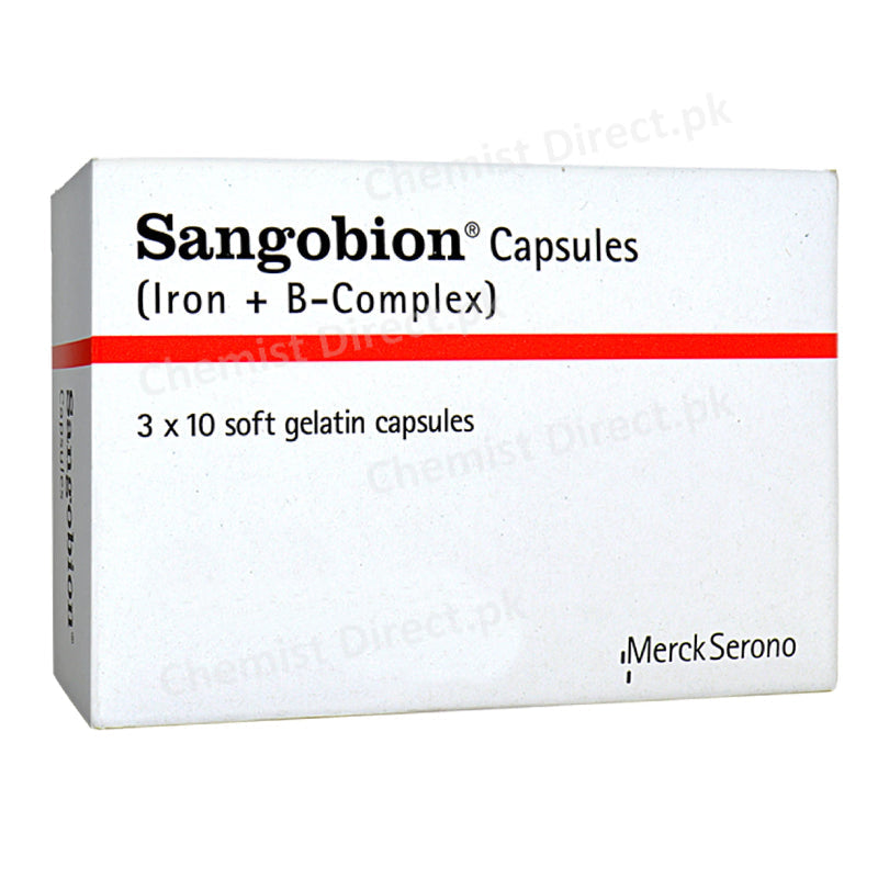  Sangobion Capsule Martin Dow Pharmaceuticals Anti-Anemic Iron + B-Complex