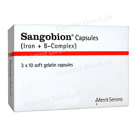  Sangobion Capsule Martin Dow Pharmaceuticals Anti-Anemic Iron + B-Complex