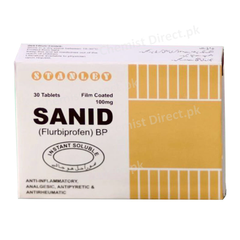 Sanid 100mg Tablet Stanley Pharmaceuticals Flurbiprofen Nsaid