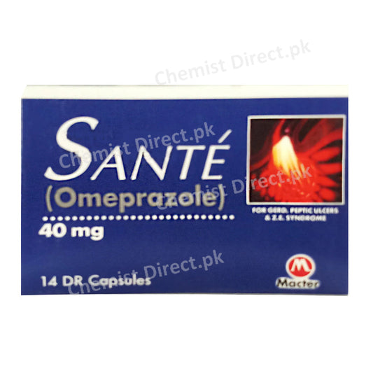 Sante 40mg Capsule Omeprazole Anti-Ulcerant Macter International