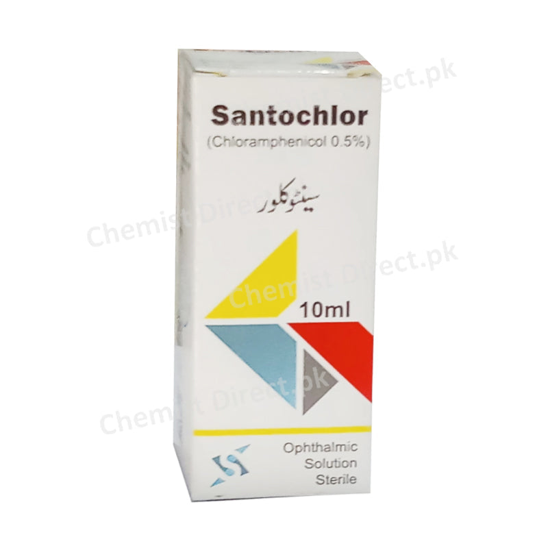 Santochlor 10ml Eye Drop Chloramphenicol 0.5% Anti-Infective Sante pharma