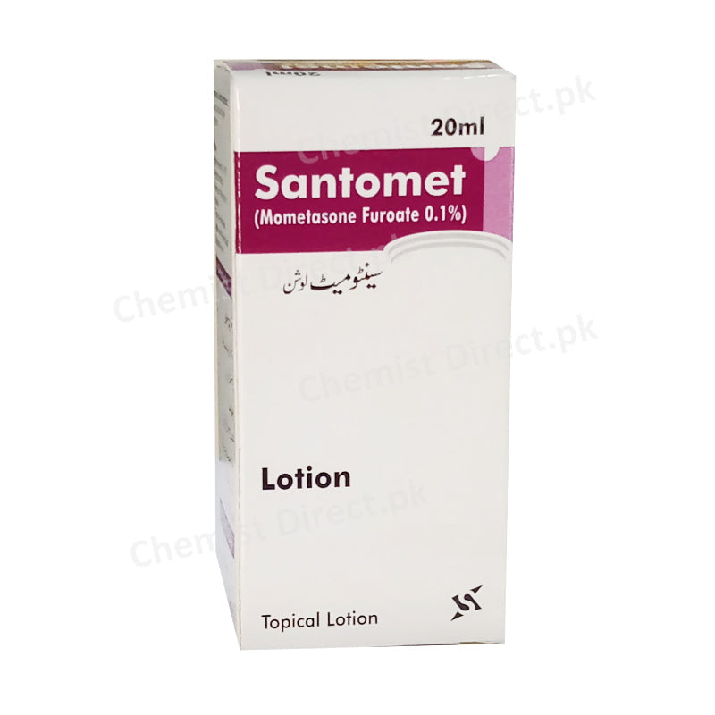 Santomet Lotion 20ml Mometasone Furoate 0.1% Corticosteroids Sante Pharma