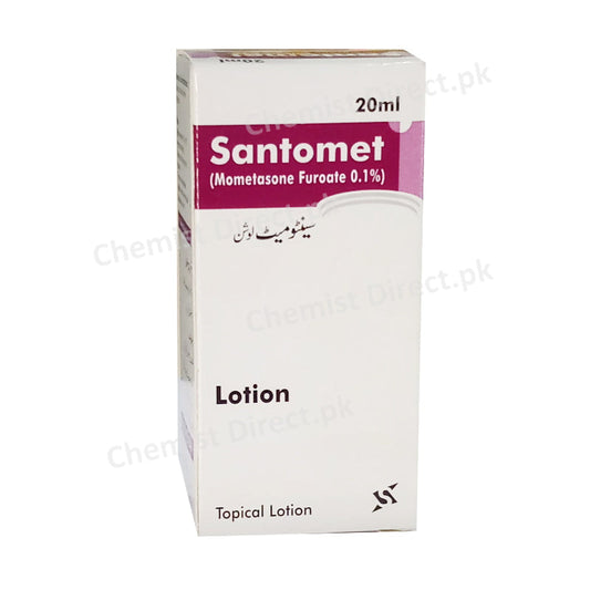 Santomet Lotion 20ml Mometasone Furoate 0.1% Corticosteroids Sante Pharma