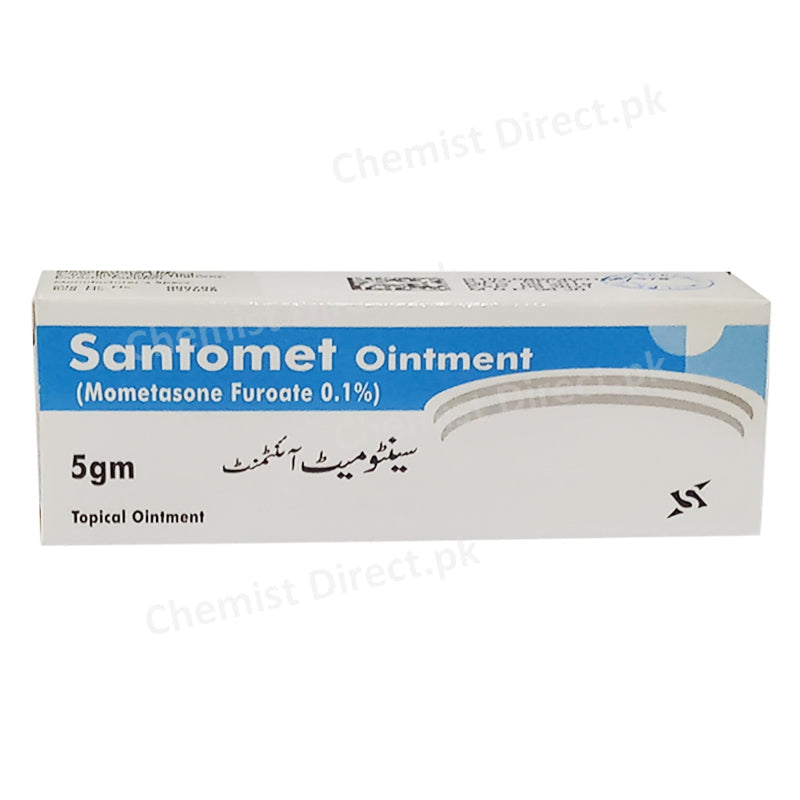 Santomet Ointment 5G Mometasone Furoate0.1% Corticosteroids Sante pharma