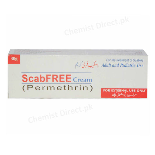 Scabfree Cream 30g Atco Laboratories Pvt  Ltd Scabicide Permethrin