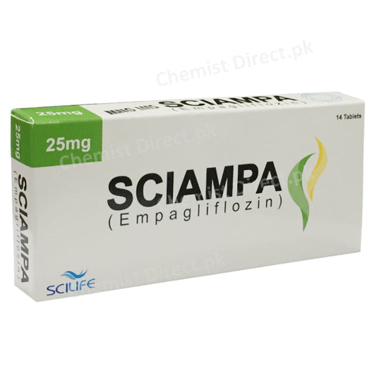 Sciampa 25mg Empagliflozin Scilife Pharma Tablet