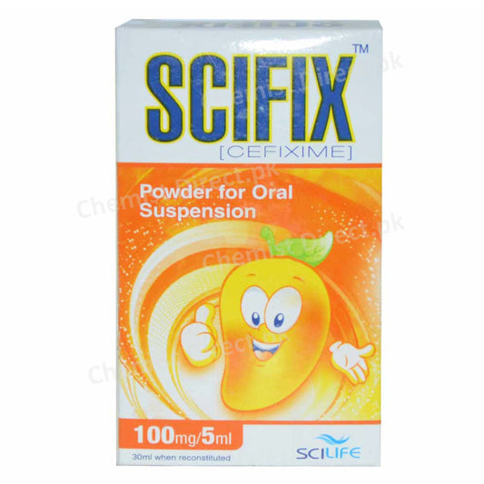 Scifix 100mg Syrup 30ml Scilife Pharma PVT_ LTD Cephalosporin Antibiotic Cefixime