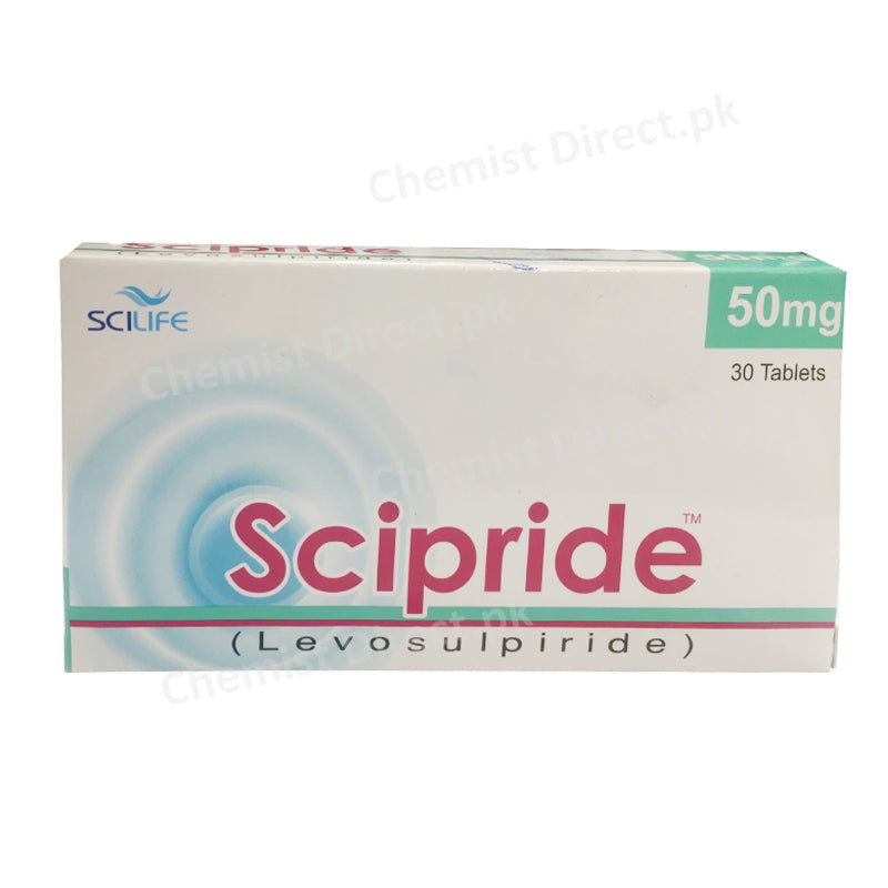 Scipride 50mg Tablet Scilife Pharma Levosulpiride Gastroprokinetic