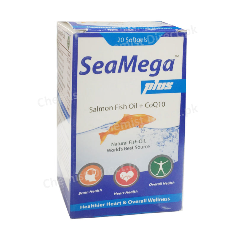 Seamega Plus Tablet Salmon Fish oil + CoQ10 Wilson's Healthcare