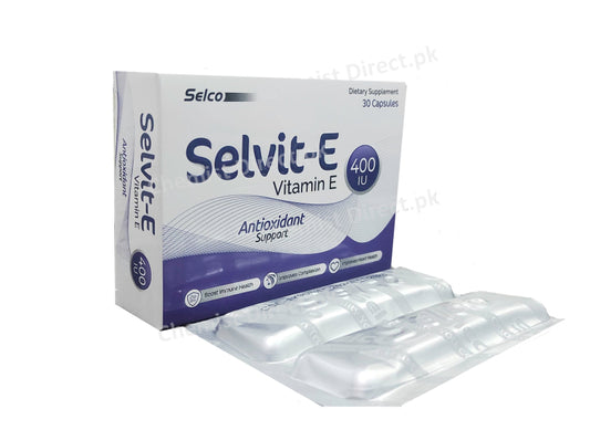 Selvit-E Vitamin E Capsules Medicine
