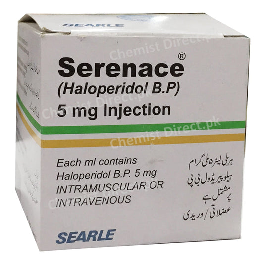 Serenace 5mg Injection Searle Pvt_ Ltd Psychosis Haloperidol