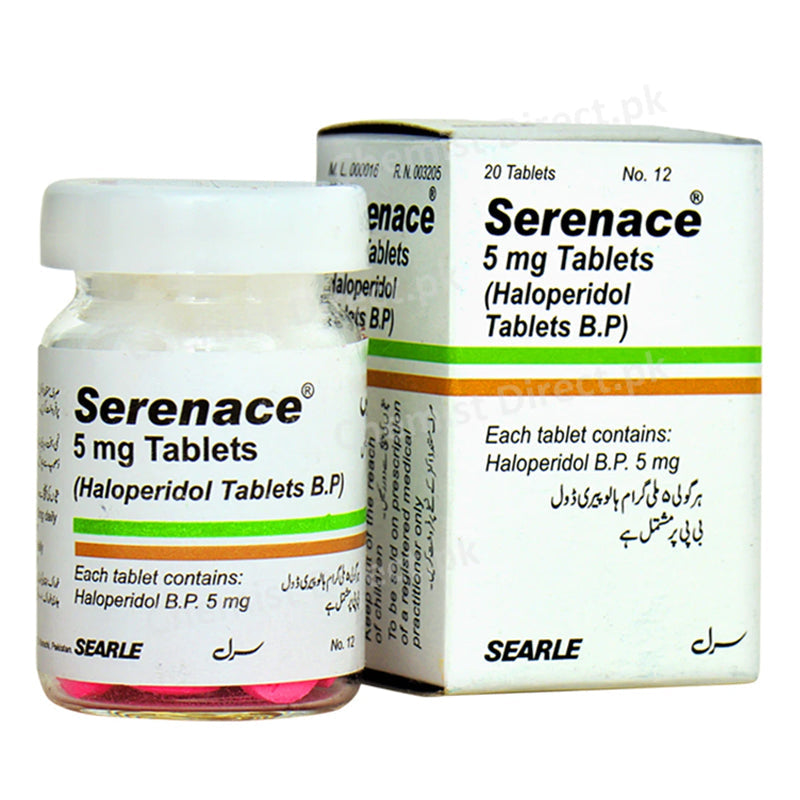 Serenace 5mg Tablet Searle Pakistan Psychosis Haloperidol