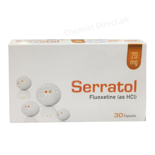 Serratol 20mg Capsule Anti-Depressant Paroxetine Glaxosmithkline Pakistan