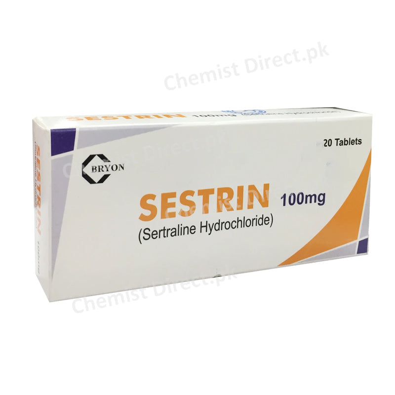 Sestrin 100mg Tablet Bryon Pharmaceuticals Anti-Depressant Sertraline HCl