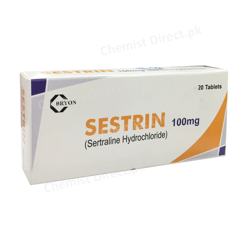 Sestrin 100mg Tablet Bryon Pharmaceuticals Anti-Depressant Sertraline HCl