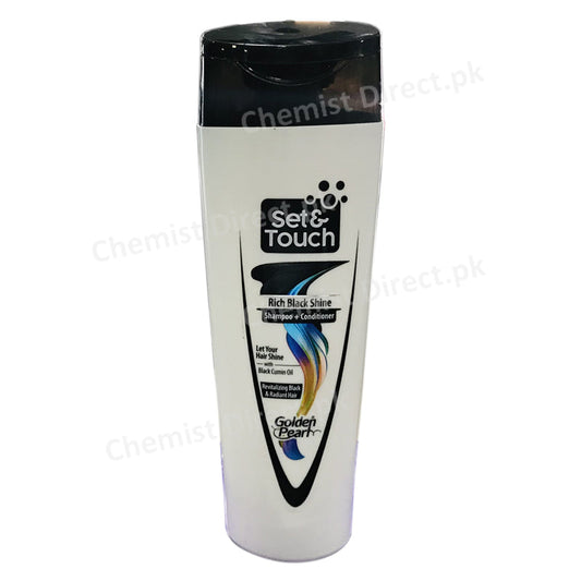 Set And Touch Rich Black Shine Shampoo Plus Conditioner 190Ml Personal Care