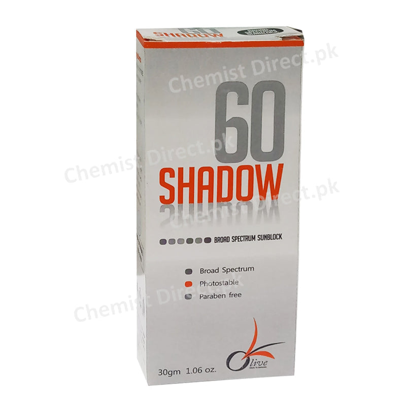 Shadow 60 Spectrum Sunblock 30gm Olive Pharma