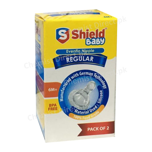 Shield Nipple Regular 6M+ 2 Packs Baby Care